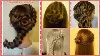 5 Braided Rose Hairstyles Part 2 - Flower Girl Hairstyles
