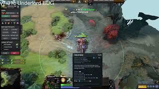 DOTA 2 Mirror Underlord Firestorm BUG in v7.31c fixed