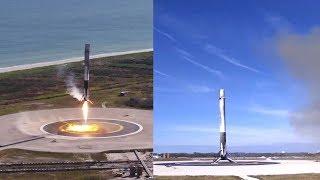 SpaceX CRS-13 Falcon 9 first stage landing 15 December 2017