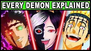 The Dark Triad and Their Powers Explained  Black Clover Demon  Devil Magic  Vanica Zenon Dante