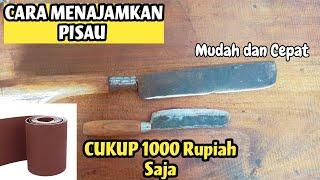 Rahasia Cara Mengasah Pisau Setajam Silet #caramengasahpisau #mengasahpisau #caramengasahpisautajam