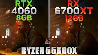 RTX 4060 vs RX 6700 XT  R5 5600X  Tested in 15 games