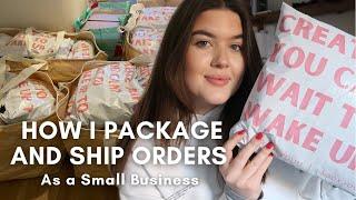 How I Pack & Ship My Orders  Small Business Vlog Uk  TOTESFORYOUU