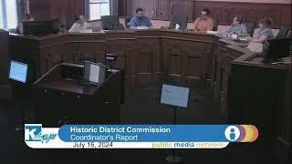 July 16 2024 City of Kalamazoo Historic District Commission Regular Business Meeting