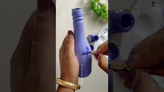 Lavender Color Bottle Art5minutes bottle painting #viralbottleart #shortsbeta