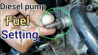 how to fuel setting diesel pump  4d56 diesel pump