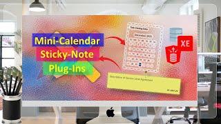 Mini Calendar and Sticky Notes Plug-Ins In Oracle APEX