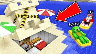 JJ and Mikey Survive In The SUMMER Bunker in Minecraft  - Maizen