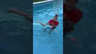My baby and toddler learn to swim