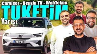 Volvo XC40’larla Tüketim Challenge’ı @carviser @benzin-tv @webteknotv