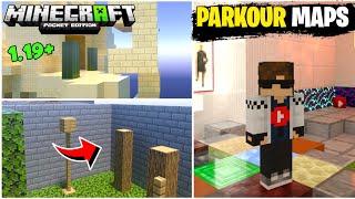 Top 3 Awesome Parkour Maps For Minecraft PE  Parkour map for mcpe 1.19+