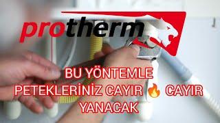 PROTHERM KOMBİ PETEKLER ISINMIYORSA MUHAKKAK BU YÖNTEMİ DENEYİN PETEKLER CAYIR  CAYIR  YANACAK