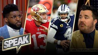 Is Dak Prescott or Brock Purdy under more pressure in 49ers-Cowboys matchup?  NFL  SPEAK