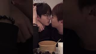 BL The intense gaze and Kissing 🫣Xiao Jiang & Xiao Hu Gay couple  Gay couple #bl #kiss #couple