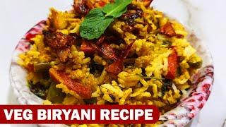 कुकर में बनाये मसाला बिरयानी  Biryani Recipe Veg  Veg Dum Biryani Recipe In Cooker  Veg Biriyani