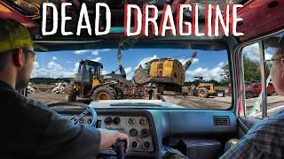 Deal on a DEAD machine  Hauling a Hanson Dragline for Diesel Creek