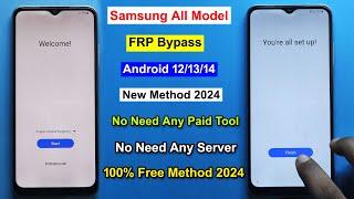 Free New Method 2024 Samsung All Model FRP Bypass Android 1314  Gmail Lock Remove Samsung Phone