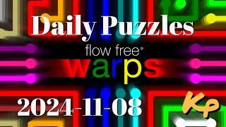 Flow Free Warps - Daily Puzzles - 2024-11-08 - November 8th 2024