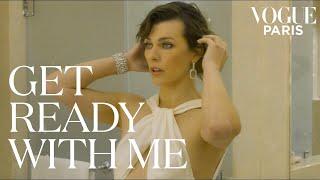 Milla Jovovich chooses her outfit for the amfAR Gala  Get Ready With Me  Vogue Paris