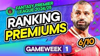 RANKING THE PREMIUMS FOR FPL GW1 Haaland vs Salah vs Palmer?  Fantasy Premier League Tips 202425