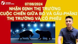 NHẬN ĐỊNH THỊ TRƯỜNG Cuộc chiến giữa Bò và Gấu P.2 Phân tích Thị trường và các mã cổ phiếu 0708