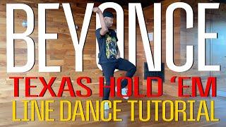 Beyonce - Texas Hold Em  Easy Line Dance Tutorial * Beginner friendly *