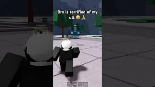 Bro is terrified of Saitamas ult  #roblox #robloxshorts #onepunchman #anime