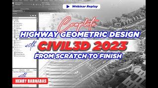 Comprehensive Civil3D 2023 Road Design Webinar  From Scratch to Finish