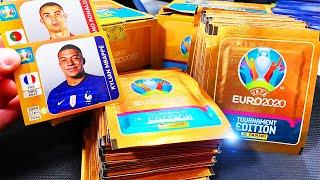 KOMPLETTE DISPLAY BOX 100 TÜTEN 500 STICKER Panini UEFA EURO 2020 Tournament Edition