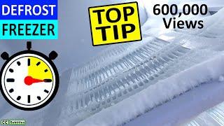 How to defrost a Freezer easily in under 15 minutes - Remove ice from Freezer to keep it efficient