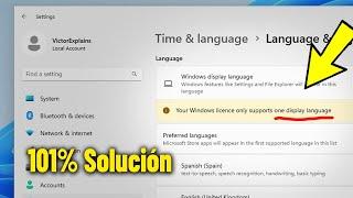 How To Fix Cant Change Language To Spanish in Windows 11 Home Single Language   