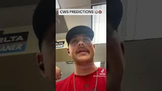 Little late but CWS predictions from the gang #cws #baseball #college #viral #hitting #mlb #sport