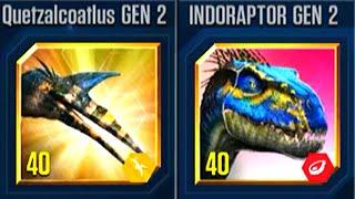 QUETZALCOATLUS GEN 2 COMBINED TO DEFEAT INDORAPTOR GEN 2  HT GAME