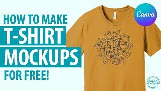 How to Create Bella+Canvas T-Shirt Mockups in Canva for FREE