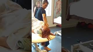 Marylise Tanvet Olax at the 2022 World Massage Championship Leveraged Shoulder Work