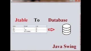 Insert Data From JTable to Database MYSQL in JAVA Swing Using NetBeans IDE