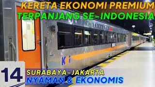 KERETA EKONOMI PREMIUM TERPANJANG DI INDONESIA MUAT SERIBU PENUMPANG Naik KA Kertajaya Premium