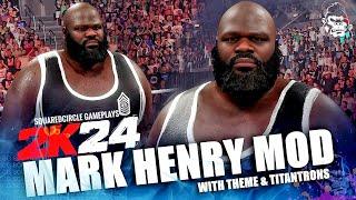 WWE 2K24 Mark Henry w Some Bodies Gonna Get It Entrance Theme  WWE 2K24 Mods