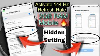 How To Enable 120Hz & 144Hz Refresh Rate Every Android Smartphone   Ultimate Gaming performance 