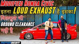 Modified Honda Civic Review - पागलपन हैं यह गाड़ी  MotorBeam हिन्दी