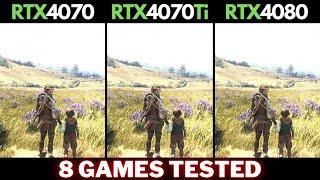 RTX 4070 vs. RTX 4070 Ti vs. RTX 4080  8 Games Tested @ 1440p