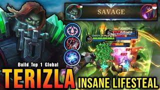 100% Deadly You Must Try This Build for Terizla AUTO SAVAGE - Build Top 1 Global Terizla  MLBB