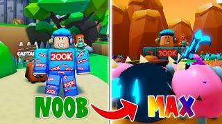Noob to Max Unlocking all maps on Bubble Gum Tower Defense Roblox