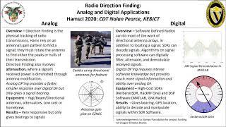 2020 HamSCI ePoster Direction Finding Analog and Digital Applications