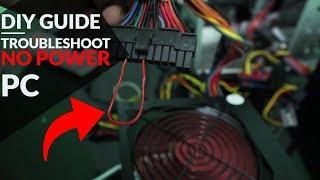 DIY - TROUBLESHOOT and FIX a Computer that wont turn on - NO POWER Beginners Guide