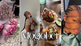 VLOGTOBER 18  Friend Lunch Date Therapy Dupes Sephora Run New Florals Car Chats etc.