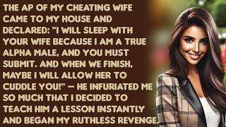 The AP of my cheating wife came to my house and declared I will sleep with your wife because ...