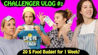 20 $ Food Budget for 1 Week - who can do it?  TSF Challenger Vlog #2