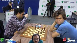 Hikaru Nakamura vs Magnus Carlsen World Blitz 2022  Commentary by Sagar