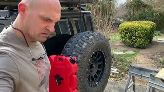 On-the-Go Fueling Installing Rotopax Gas Cans on Your Jeeps Spare Tire